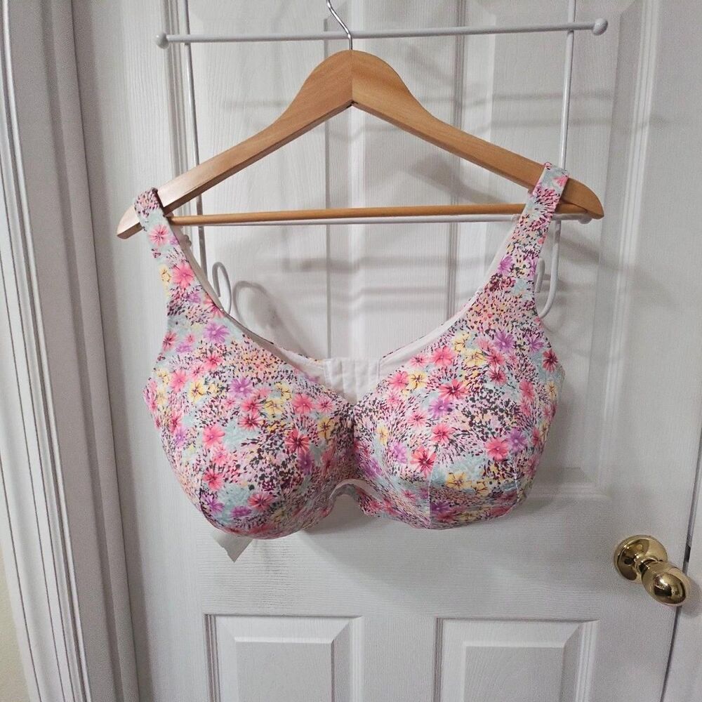 Cacique Floral Print Bra Size 42H